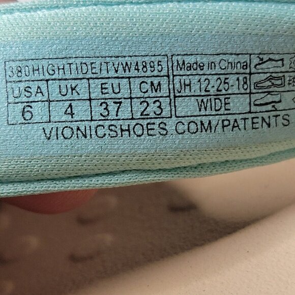 Vionic High Tide Wedge Sandal Cute Summer Thong Flip Flops Ocean - Size 6 Wide - Picture 10 of 10